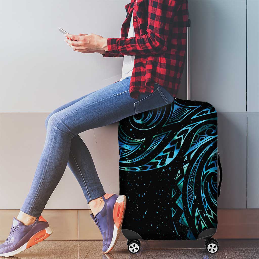 New Zealand Tribal Tattoo Luggage Cover With Matariki Art