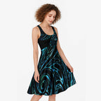 New Zealand Matariki Midi Dress Galaxy Maori Tribal Tattoo - Aussie Hoodie