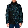 New Zealand Matariki Padded Jacket Galaxy Maori Tribal Tattoo - Aussie Hoodie