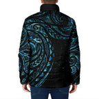 New Zealand Matariki Padded Jacket Galaxy Maori Tribal Tattoo - Aussie Hoodie