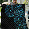 New Zealand Tribal Tattoo Quilt With Matariki Art