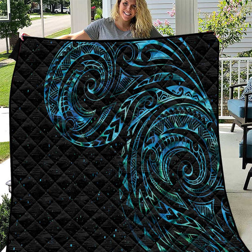 New Zealand Tribal Tattoo Quilt With Matariki Art
