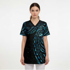 New Zealand Matariki Scrub Top Galaxy Maori Tribal Tattoo - Aussie Hoodie