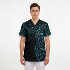 New Zealand Matariki Scrub Top Galaxy Maori Tribal Tattoo - Aussie Hoodie