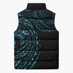 New Zealand Matariki Sleeveless Puffer Jacket Galaxy Maori Tribal Tattoo - Aussie Hoodie