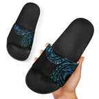 New Zealand Matariki Slide Sandals Galaxy Maori Tribal Tattoo - Aussie Hoodie