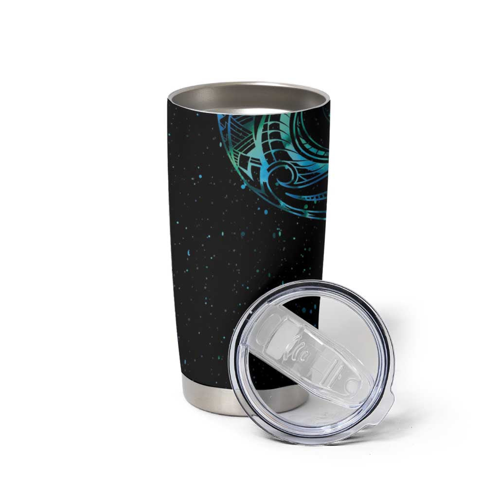 New Zealand Tribal Tattoo Tumbler Cup With Matariki Art