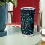 New Zealand Tribal Tattoo Tumbler Cup With Matariki Art