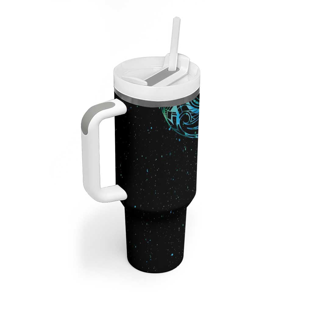 New Zealand Tribal Tattoo Tumbler With Handle With Matariki Art