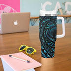 New Zealand Tribal Tattoo Tumbler With Handle With Matariki Art
