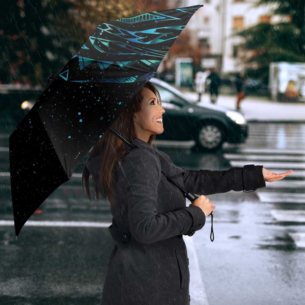 New Zealand Matariki Umbrella Galaxy Maori Tribal Tattoo - Aussie Hoodie