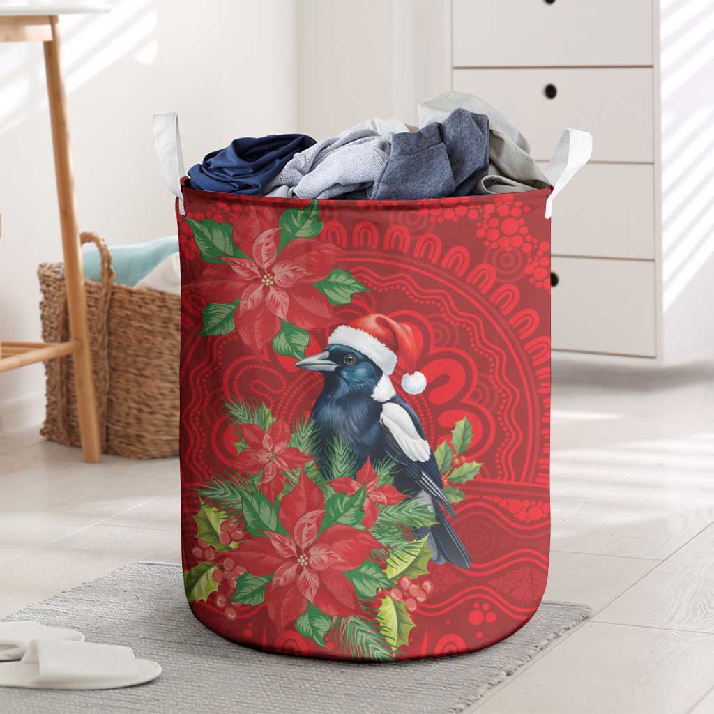 Australian Magpie Laundry Basket Aboriginal Inspired Christmas - Aussie Hoodie