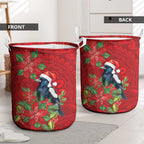 Australian Magpie Laundry Basket Aboriginal Inspired Christmas - Aussie Hoodie