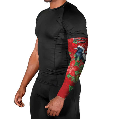 Australian Magpie Arm Sleeves Aboriginal Inspired Christmas - Aussie Hoodie