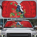 Australian Magpie Auto Sun Shade Aboriginal Inspired Christmas - Aussie Hoodie