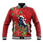 Australian Magpie Baseball Jacket Aboriginal Inspired Christmas - Aussie Hoodie
