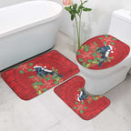 Australian Magpie Bathroom Set Aboriginal Inspired Christmas - Aussie Hoodie