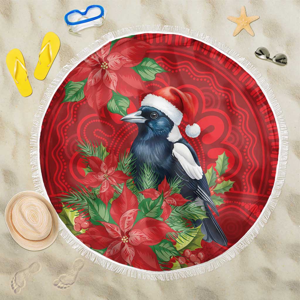 Australian Magpie Beach Blanket Aboriginal Inspired Christmas - Aussie Hoodie