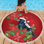 Australian Magpie Beach Blanket Aboriginal Inspired Christmas - Aussie Hoodie