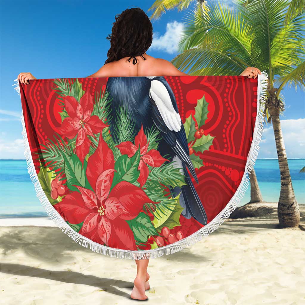 Australian Magpie Beach Blanket Aboriginal Inspired Christmas - Aussie Hoodie