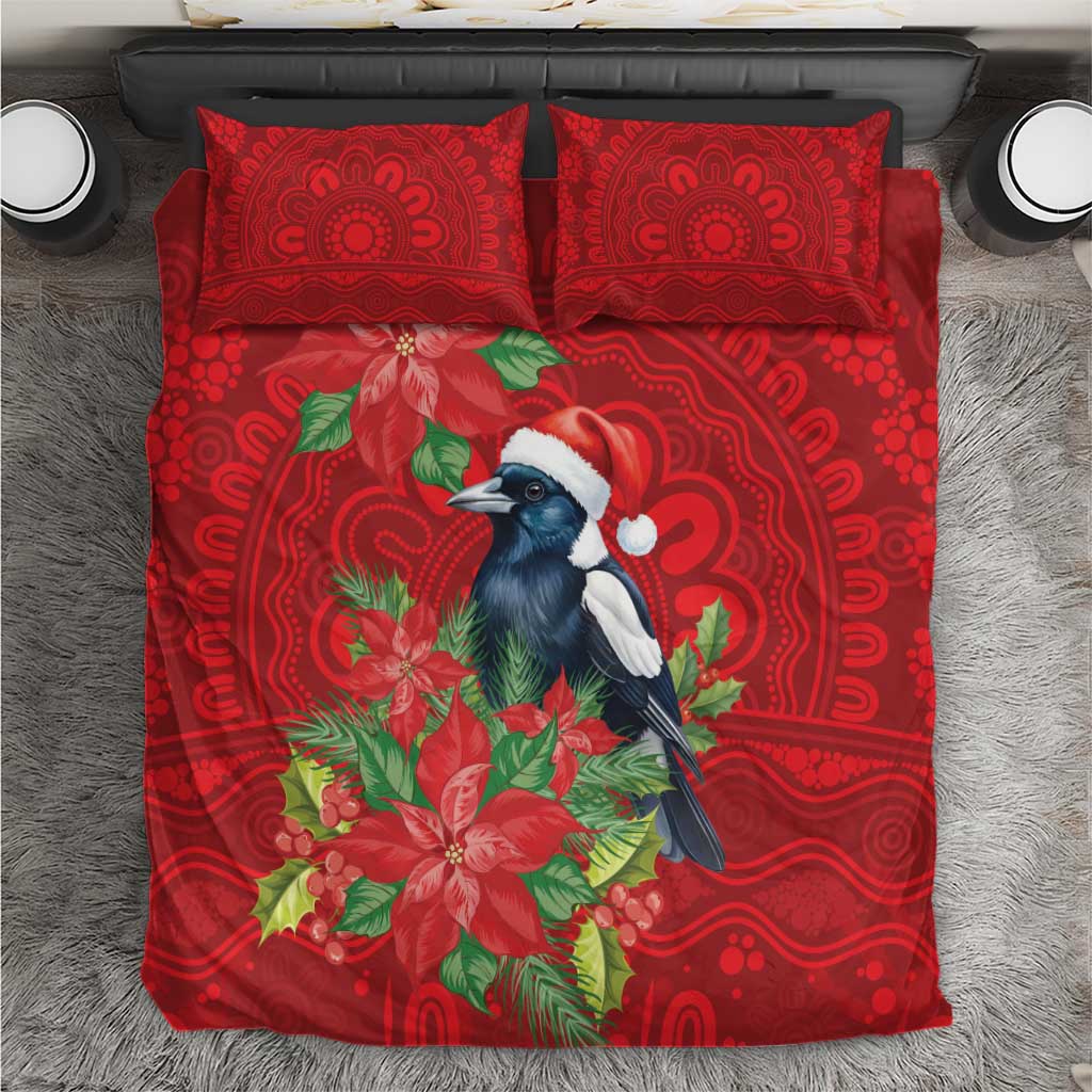 Australian Magpie Bedding Set Aboriginal Inspired Christmas - Aussie Hoodie