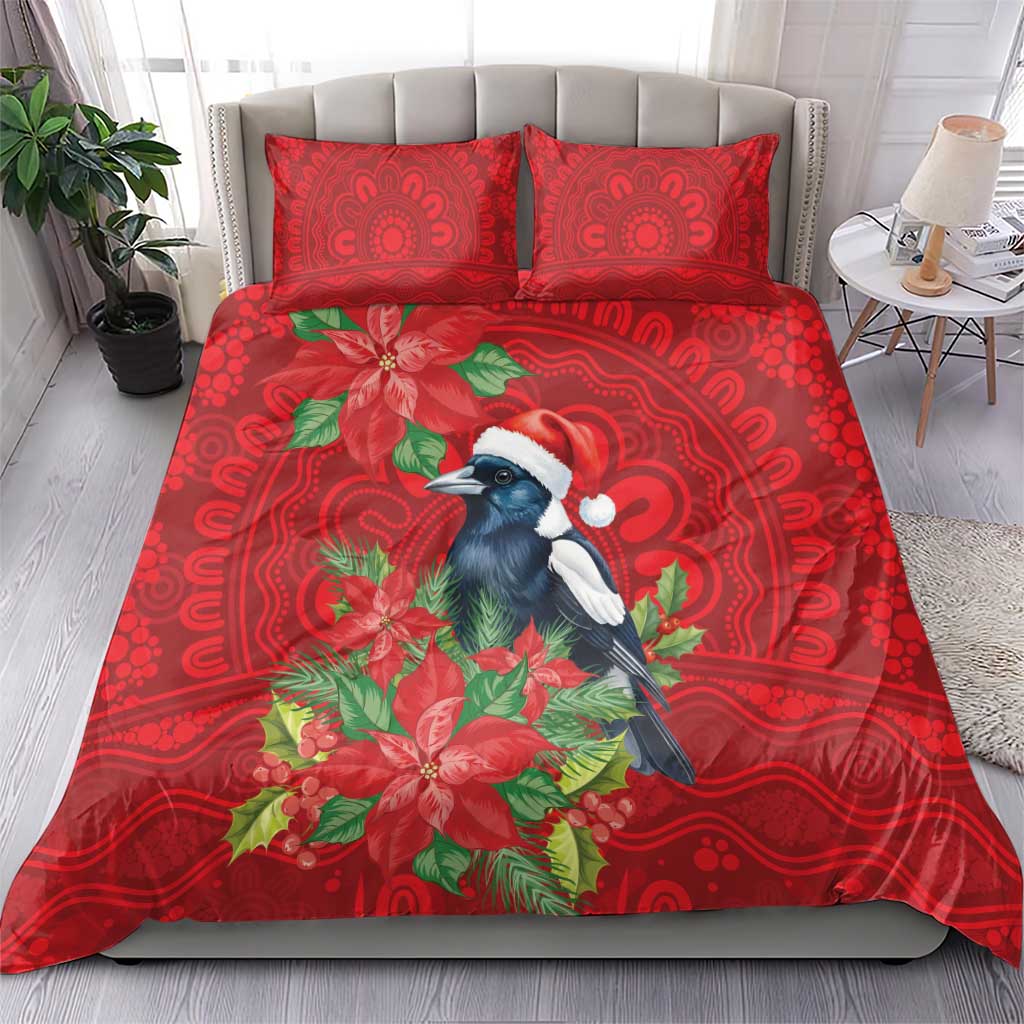 Australian Magpie Bedding Set Aboriginal Inspired Christmas - Aussie Hoodie