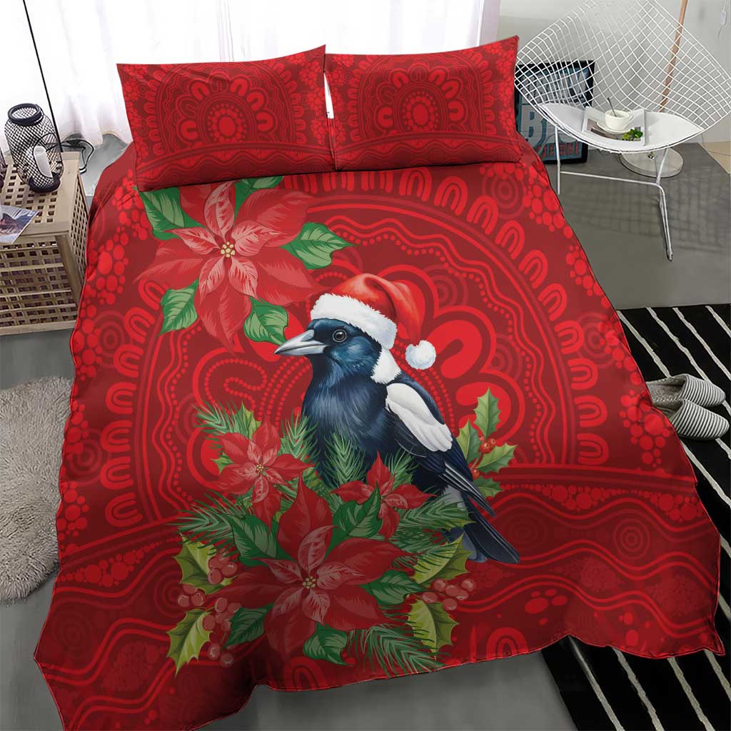 Australian Magpie Bedding Set Aboriginal Inspired Christmas - Aussie Hoodie