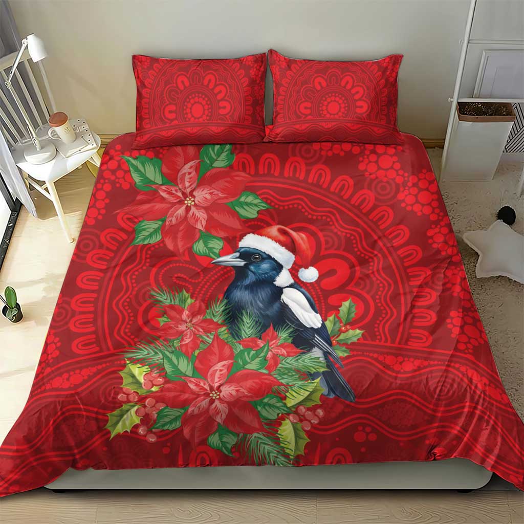 Australian Magpie Bedding Set Aboriginal Inspired Christmas - Aussie Hoodie