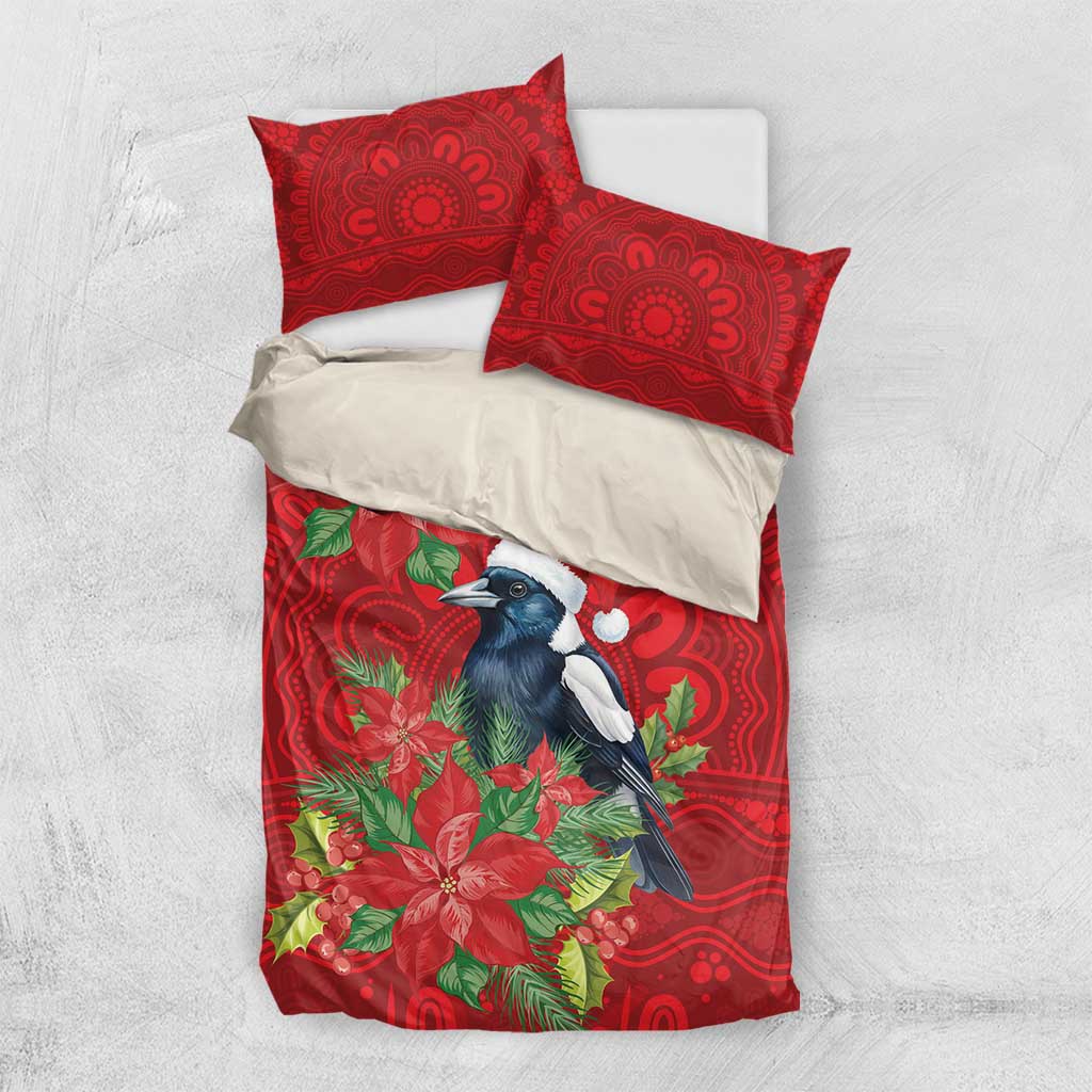 Australian Magpie Bedding Set Aboriginal Inspired Christmas - Aussie Hoodie
