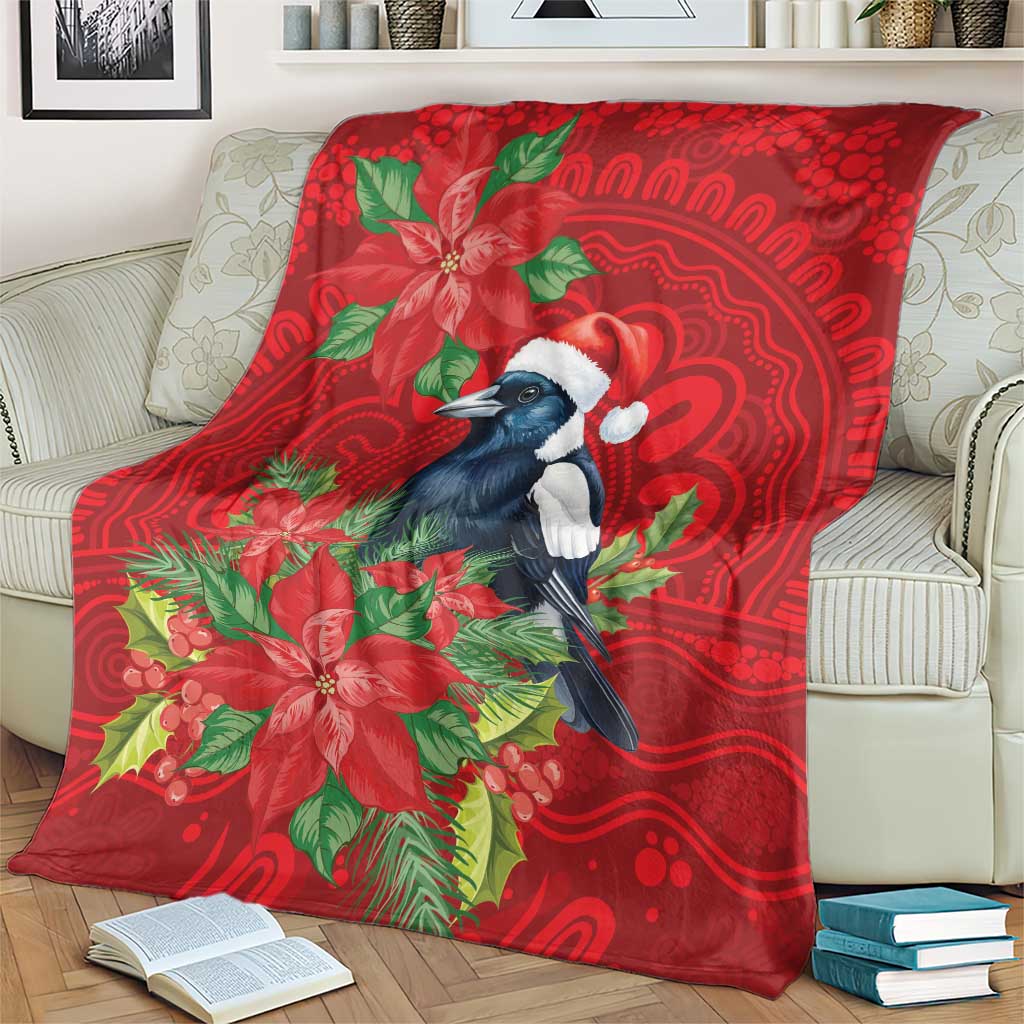 Australian Magpie Blanket Aboriginal Inspired Christmas - Aussie Hoodie