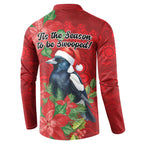 Australian Magpie Button Sweatshirt Aboriginal Inspired Christmas - Aussie Hoodie
