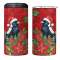 Australian Magpie 4 in 1 Can Cooler Tumbler Aboriginal Inspired Christmas - Aussie Hoodie