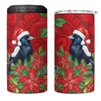 Australian Magpie 4 in 1 Can Cooler Tumbler Aboriginal Inspired Christmas - Aussie Hoodie