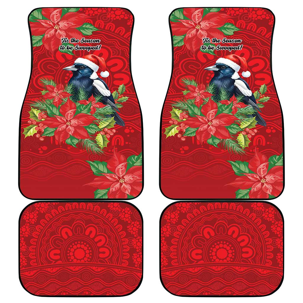 Australian Magpie Car Mats Aboriginal Inspired Christmas - Aussie Hoodie