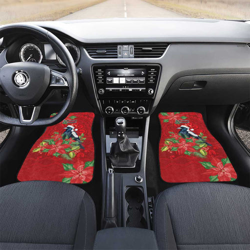 Australian Magpie Car Mats Aboriginal Inspired Christmas - Aussie Hoodie