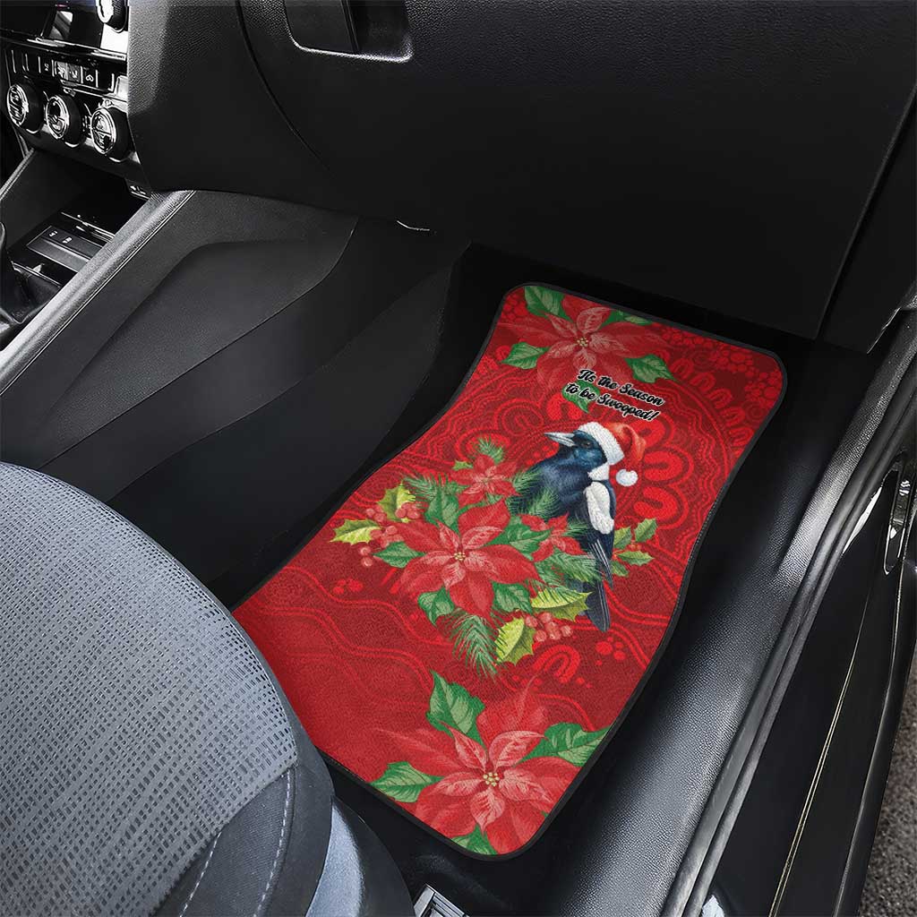 Australian Magpie Car Mats Aboriginal Inspired Christmas - Aussie Hoodie