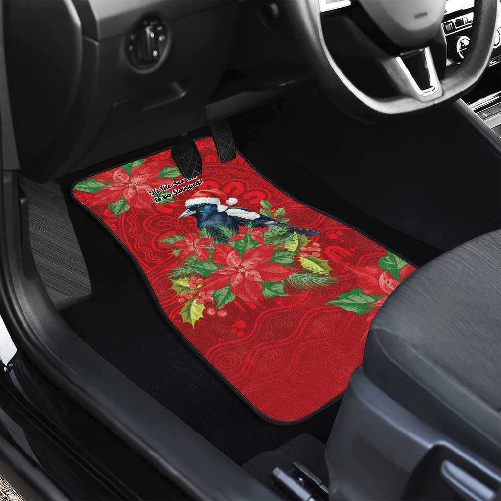 Australian Magpie Car Mats Aboriginal Inspired Christmas - Aussie Hoodie