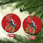 Australian Magpie Ceramic Ornament Aboriginal Inspired Christmas - Aussie Hoodie