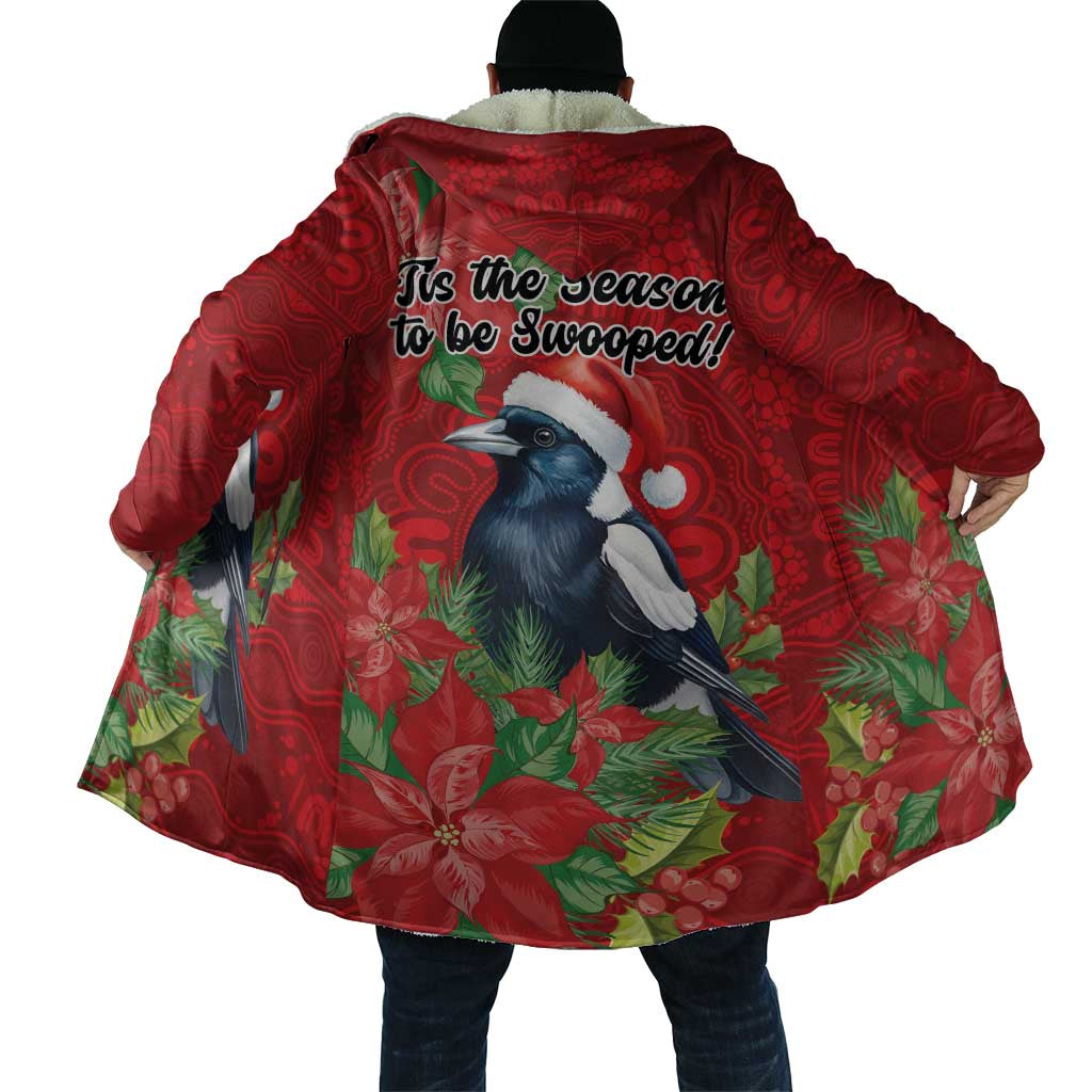 Australian Magpie Cloak Aboriginal Inspired Christmas - Aussie Hoodie