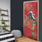 Australian Magpie Door Cover Aboriginal Inspired Christmas - Aussie Hoodie