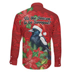 Australian Magpie Family Matching Mermaid Dress and Hawaiian Shirt Aboriginal Inspired Christmas - Aussie Hoodie