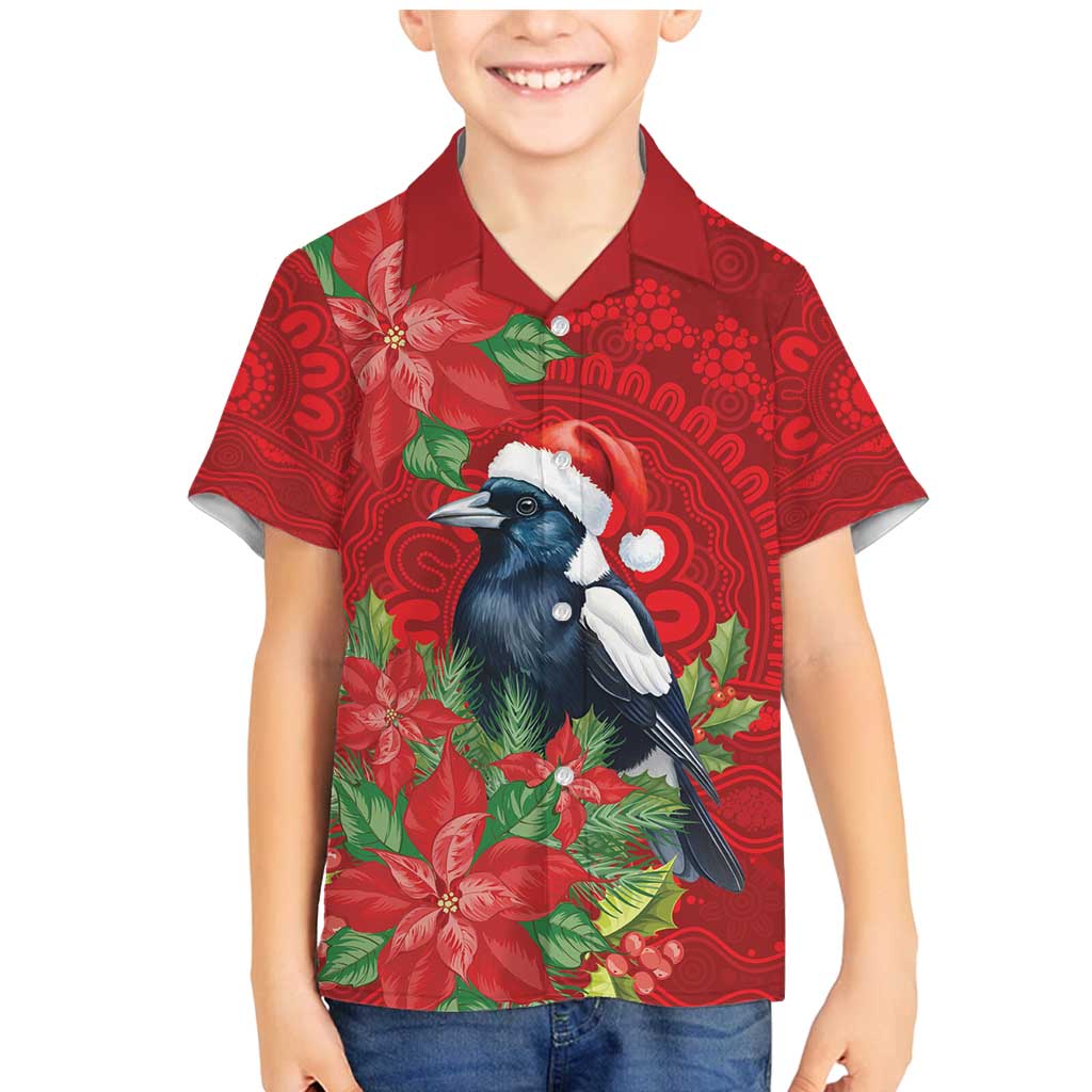 Australian Magpie Family Matching Mermaid Dress and Hawaiian Shirt Aboriginal Inspired Christmas - Aussie Hoodie
