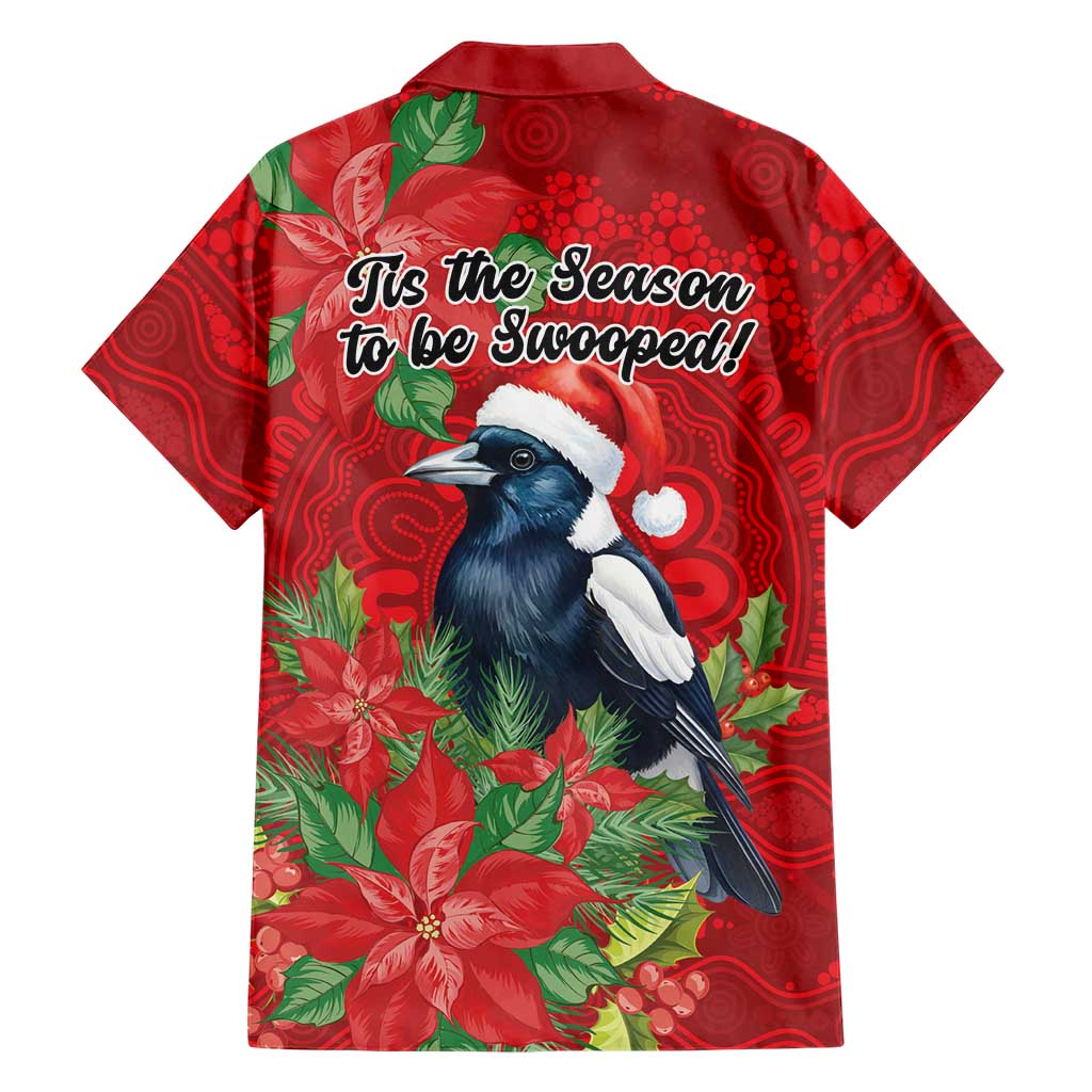 Australian Magpie Family Matching Off The Shoulder Long Sleeve Dress and Hawaiian Shirt Aboriginal Inspired Christmas - Aussie Hoodie