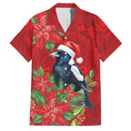 Australian Magpie Family Matching Off Shoulder Maxi Dress and Hawaiian Shirt Aboriginal Inspired Christmas - Aussie Hoodie
