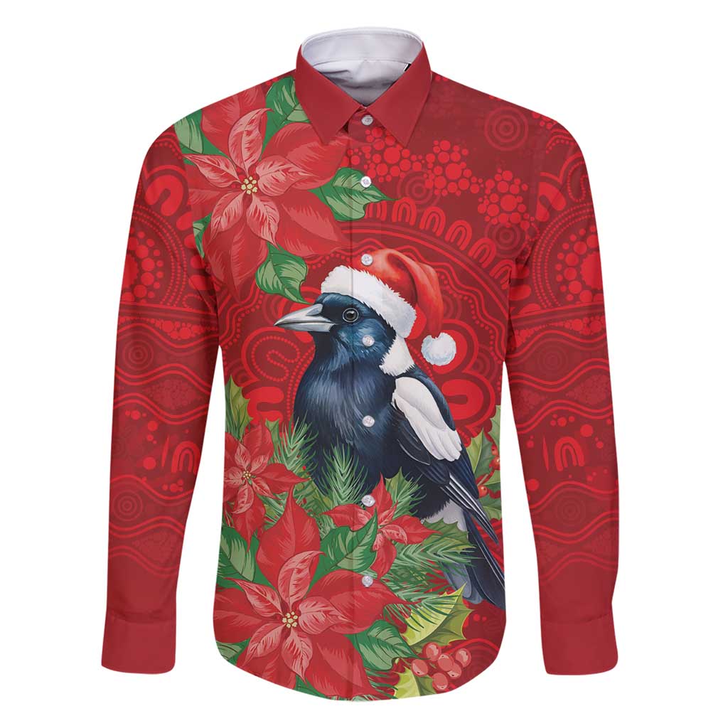 Australian Magpie Family Matching Off Shoulder Short Dress and Hawaiian Shirt Aboriginal Inspired Christmas - Aussie Hoodie