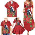Australian Magpie Family Matching Summer Maxi Dress and Hawaiian Shirt Aboriginal Inspired Christmas - Aussie Hoodie