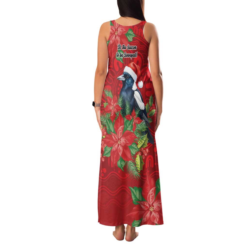 Australian Magpie Family Matching Tank Maxi Dress and Hawaiian Shirt Aboriginal Inspired Christmas - Aussie Hoodie