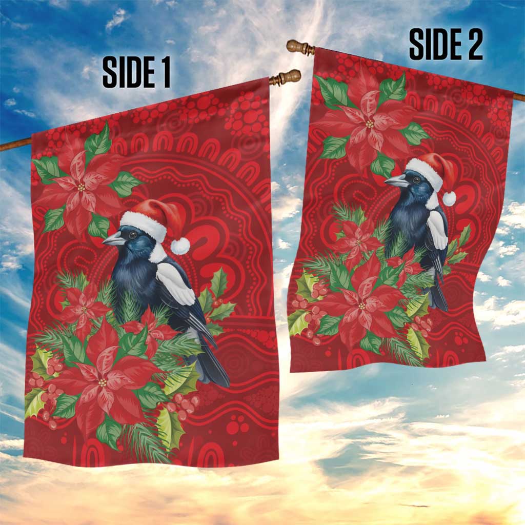 Australian Magpie Garden Flag Aboriginal Inspired Christmas - Aussie Hoodie