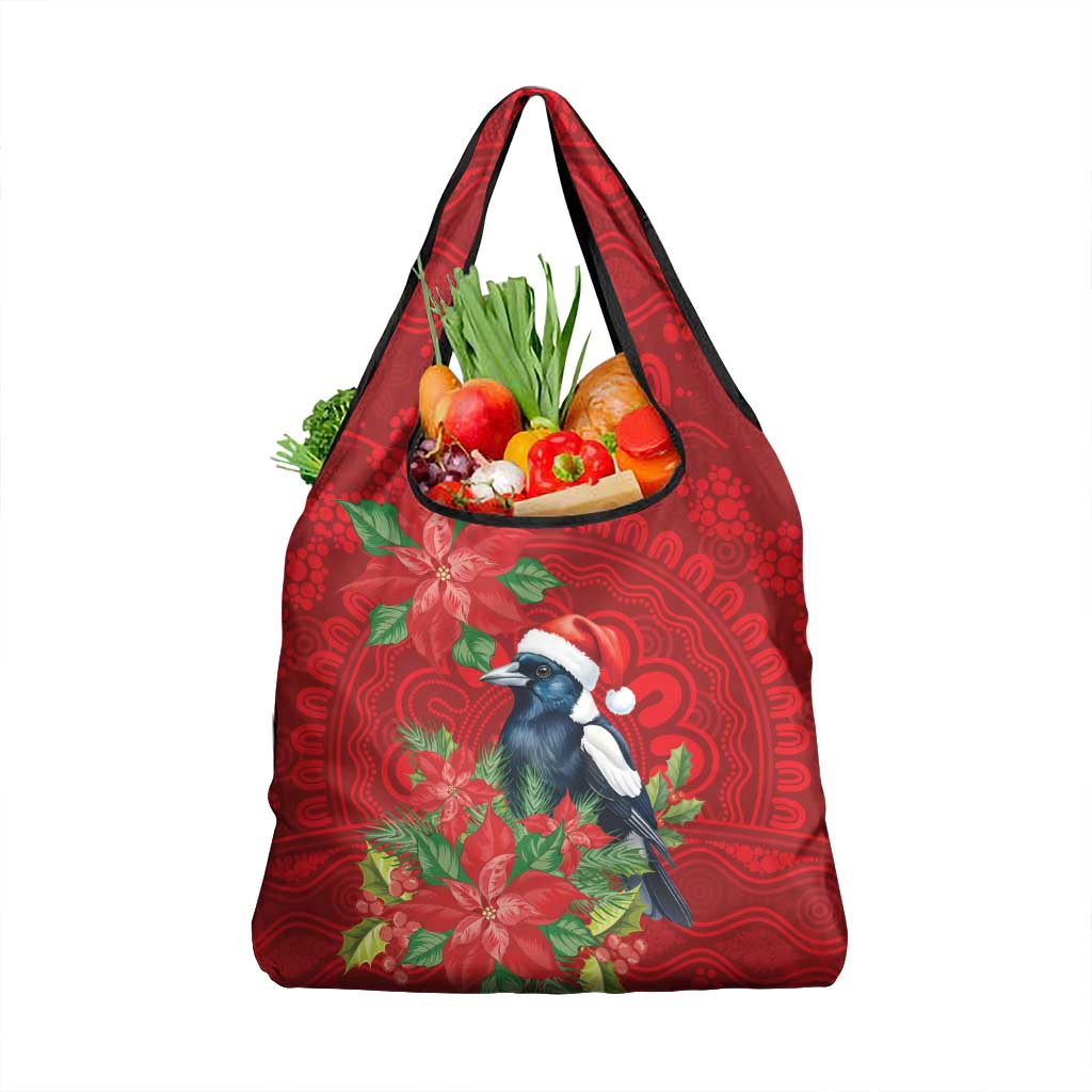 Australian Magpie Grocery Bag Aboriginal Inspired Christmas - Aussie Hoodie