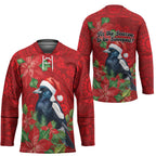 Australian Magpie Hockey Jersey Aboriginal Inspired Christmas - Aussie Hoodie